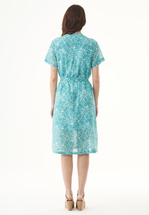 Voile Dress Flower Emerald Blue from Shop Like You Give a Damn