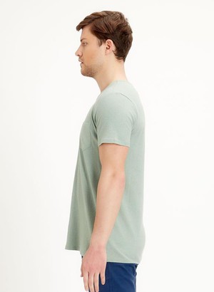 T-Shirt Linen Organic Cotton Light Green from Shop Like You Give a Damn