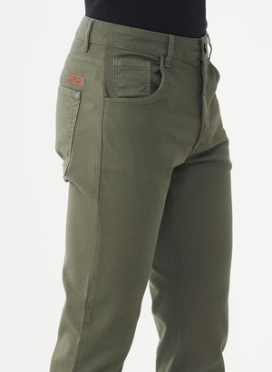 Five Pocket Pants Khaki Green from Shop Like You Give a Damn