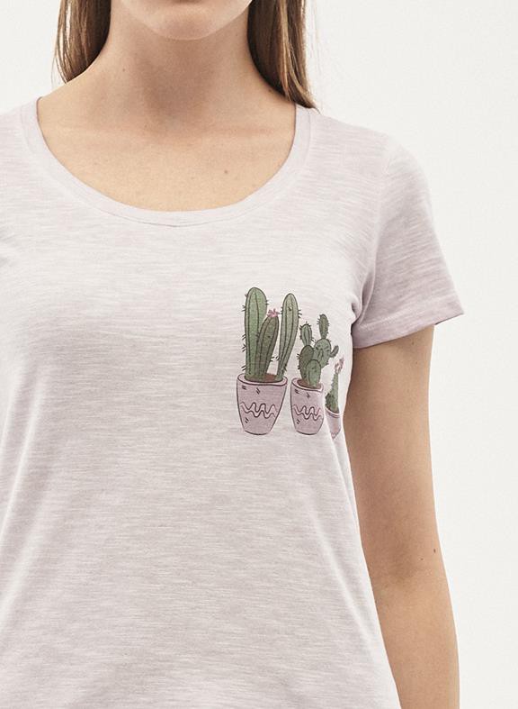 T-Shirt Organic Cotton Print Light Purple from Shop Like You Give a Damn