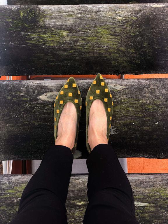 Flats Coccinelle Green from Shop Like You Give a Damn