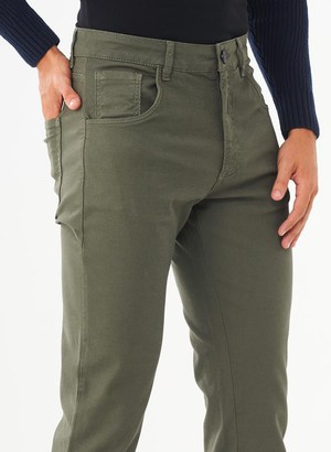 Five Pocket Pants Khaki Green from Shop Like You Give a Damn