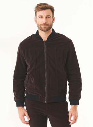 Bomber Jacket Corduroy Espresso from Shop Like You Give a Damn