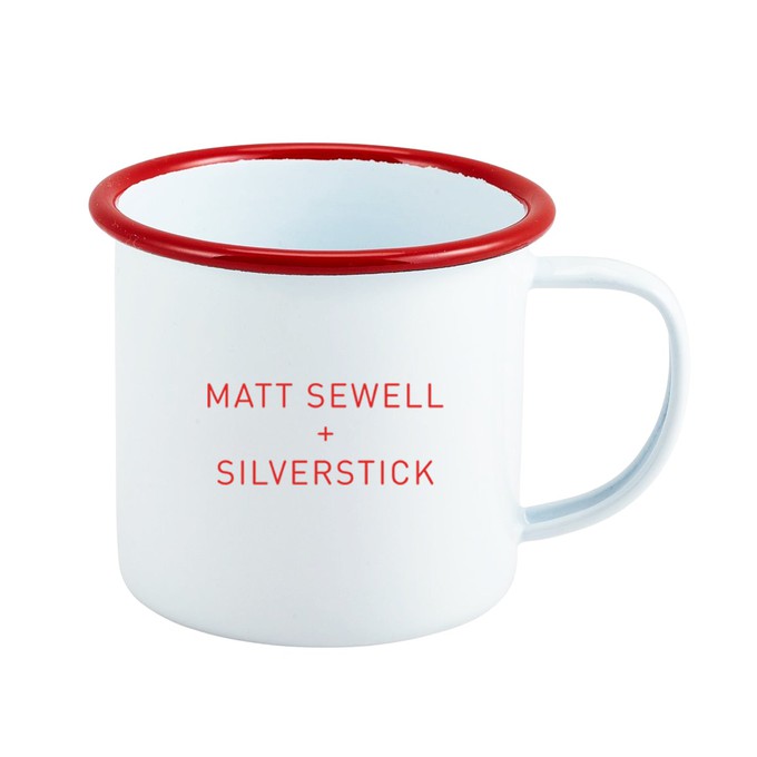 matt sewell enamel camping mug from Silverstick