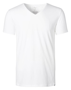 T-Shirt White V-neck Men | 2-pack | Slim Fit from SKOT
