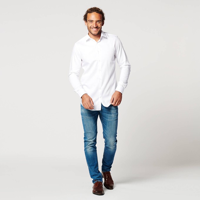 Shirt - Slim Fit - Circular White from SKOT