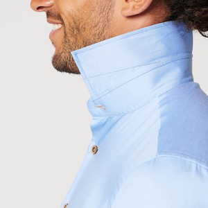 Shirt - Slim Fit - Circular Blue Contrast from SKOT