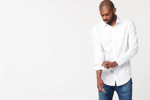 Shirt - Slim Fit - Circular White from SKOT