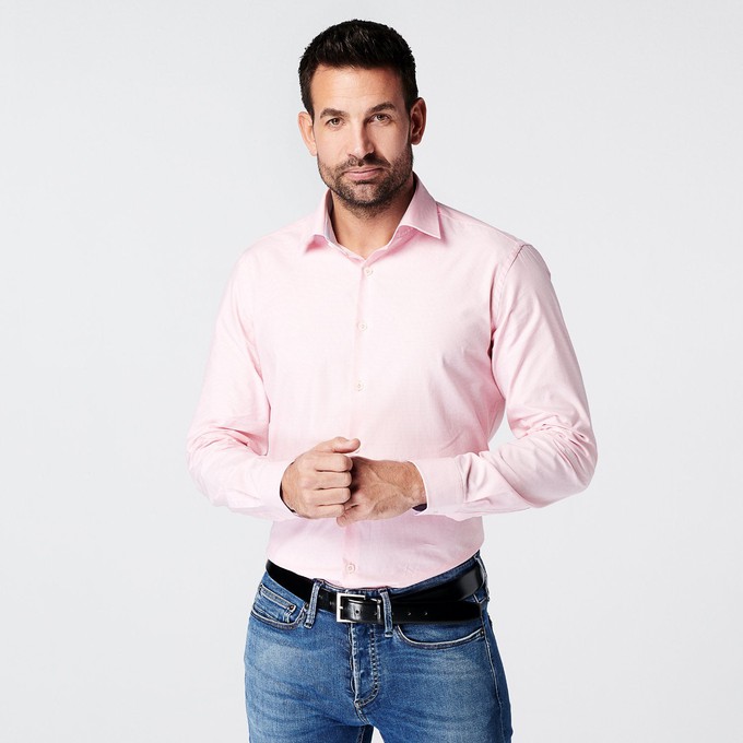 Shirt - Slim Fit - Checkered Pink from SKOT