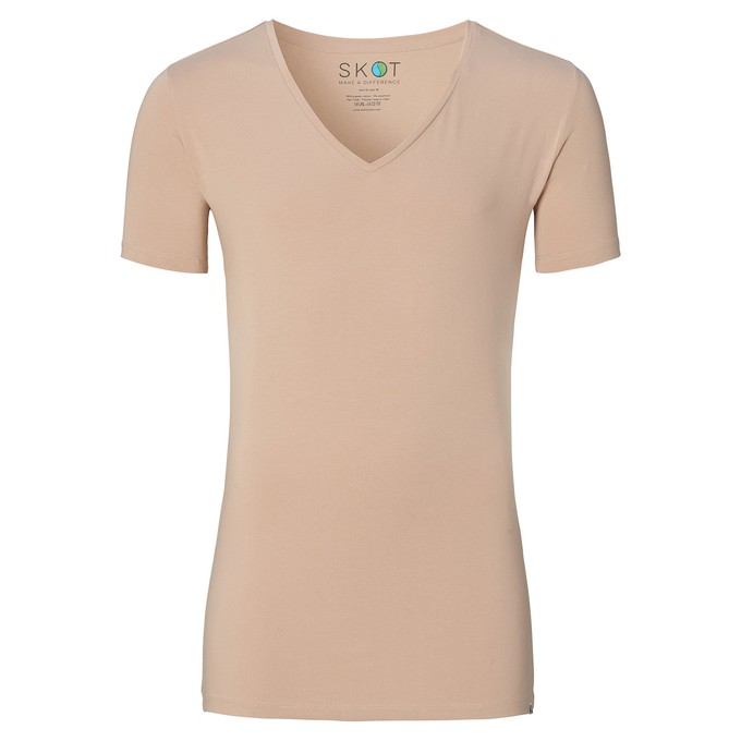 Basic T-shirt Invisible Deep V-neck Men | 2-pack from SKOT