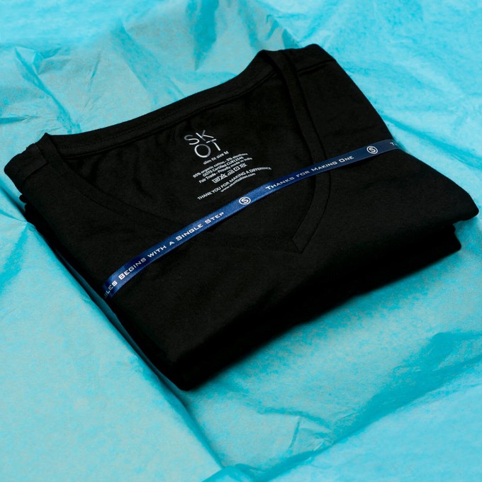 T-shirt Black V-neck Men | 2-pack | Slim Fit from SKOT