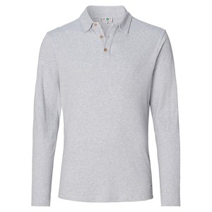 Longsleeve Polo - Grey Melange from SKOT