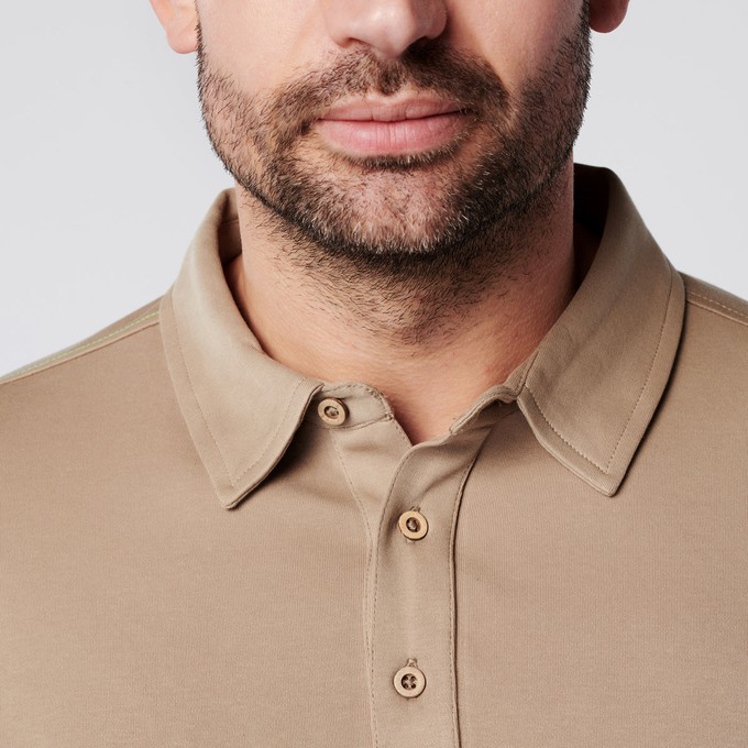 Longsleeve Polo - Sand from SKOT