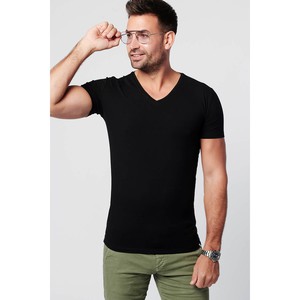 T-shirt Black V-neck Men | 2-pack | Slim Fit from SKOT