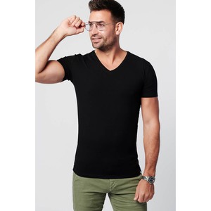 T-shirt - Regular V-neck 2-pack - Black from SKOT