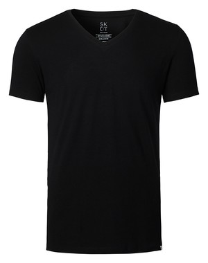 T-shirt Black V-neck Men | 2-pack | Slim Fit from SKOT