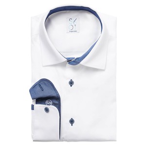 Shirt - Slim Fit - Circular White Contrast from SKOT