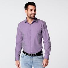 Shirt - Slim Fit - Checkered Purple via SKOT