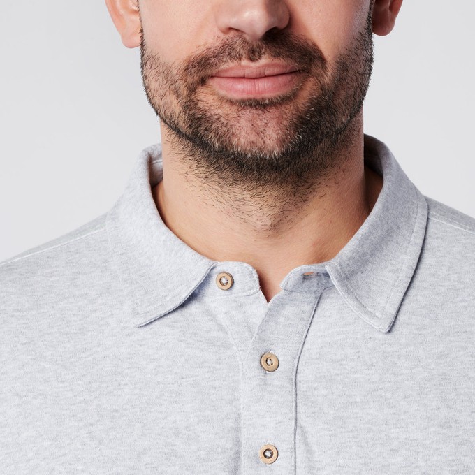 Longsleeve Polo - Grey Melange from SKOT