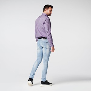 Shirt - Slim Fit - Checkered Purple from SKOT