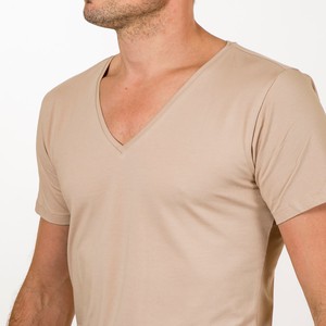 Basic T-shirt Invisible Deep V-neck Men | 2-pack from SKOT