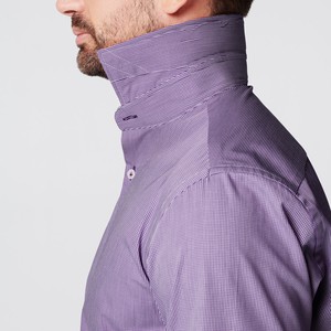 Shirt - Slim Fit - Checkered Purple from SKOT