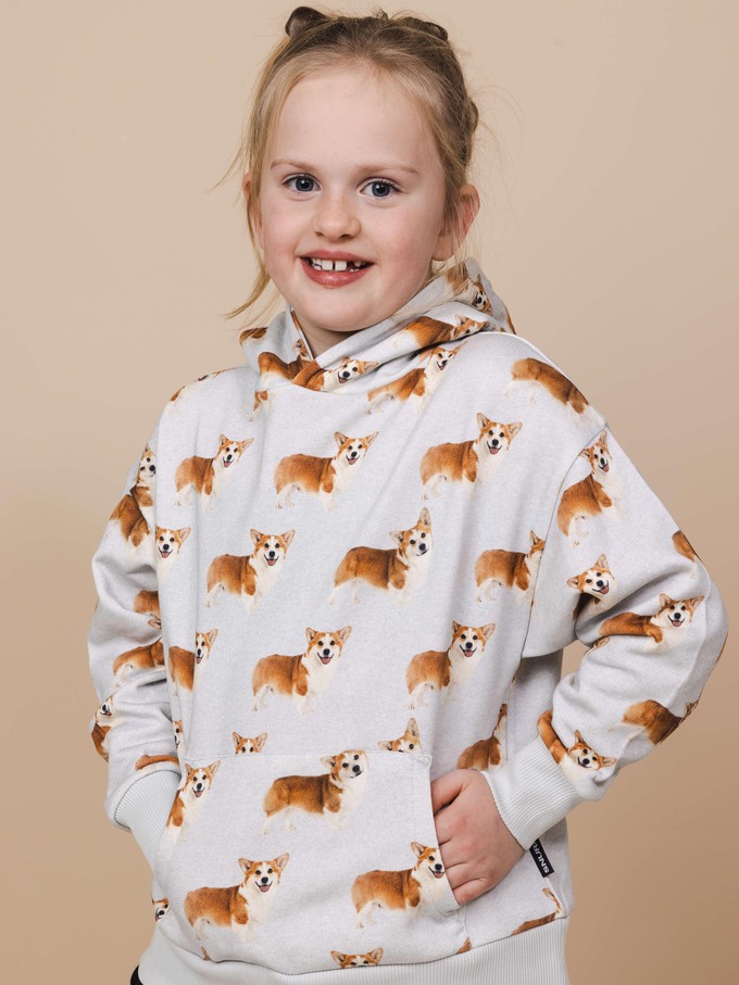 Corgi Time Oversized hoodie Kids from SNURK