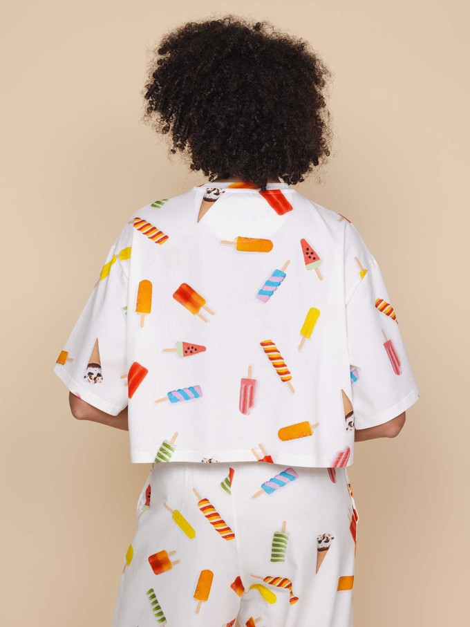 Popsicles Cropped T-shirt and Wide pants set Women from SNURK