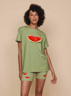 Watermelon T-shirt and Bikershorts set Women via SNURK