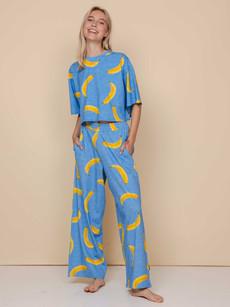 Banana Blue Cropped T-shirt and Wide pants set Women via SNURK