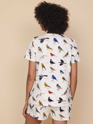Bird Watching V-Neck T-shirt and Shorts set Women from SNURK