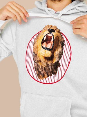 Lion Head Oversized hooded sweater Men from SNURK