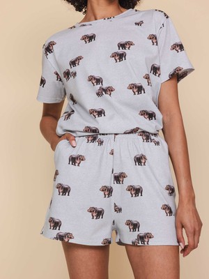 Hippos T-shirt and Shorts set Women from SNURK