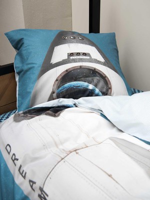 Rocket Blue pillowcase from SNURK