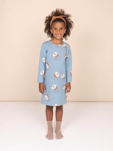 Hedgy Blue Dress long sleeve Kids via SNURK