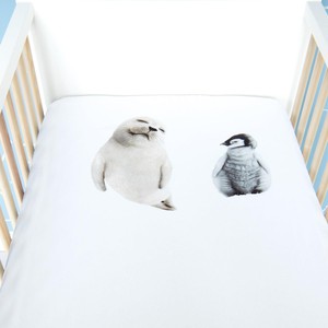Arctic Friends Baby Bed Fitted Sheet from SNURK