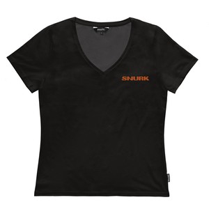 Black T-shirt v-neck Women from SNURK