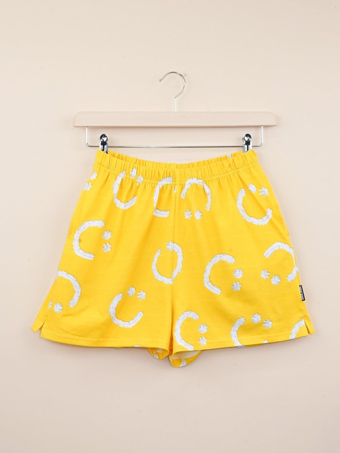 Smiles Yellow Shorts Women from SNURK