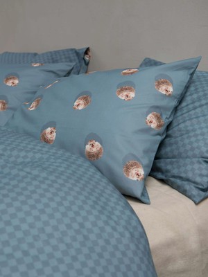 Hedgy Blue pillowcase from SNURK