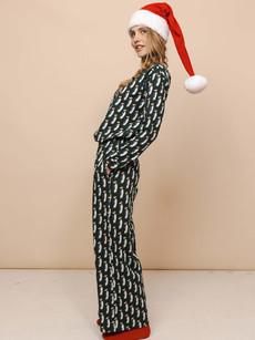 Penguin Xmas Wide Pants Women via SNURK