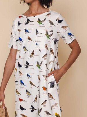 Bird Watching T-shirt Dress Women from SNURK