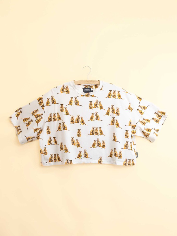 Meerkats Cropped T-shirt and Wide pants set Women from SNURK