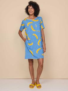 Banana Blue T-shirt Dress Women via SNURK