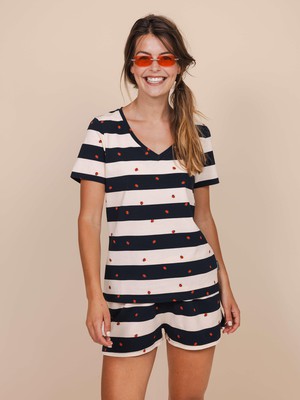 Ladybug V-neck T-shirt Women from SNURK