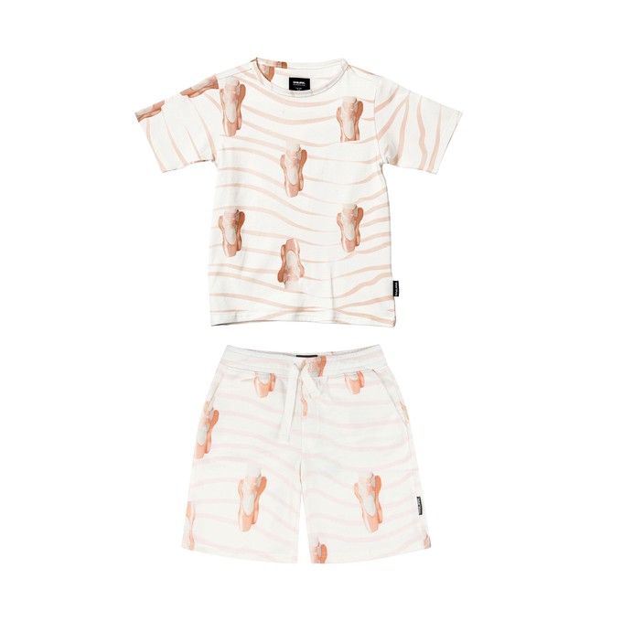Ballerina T-shirt en Shorts set Kids from SNURK