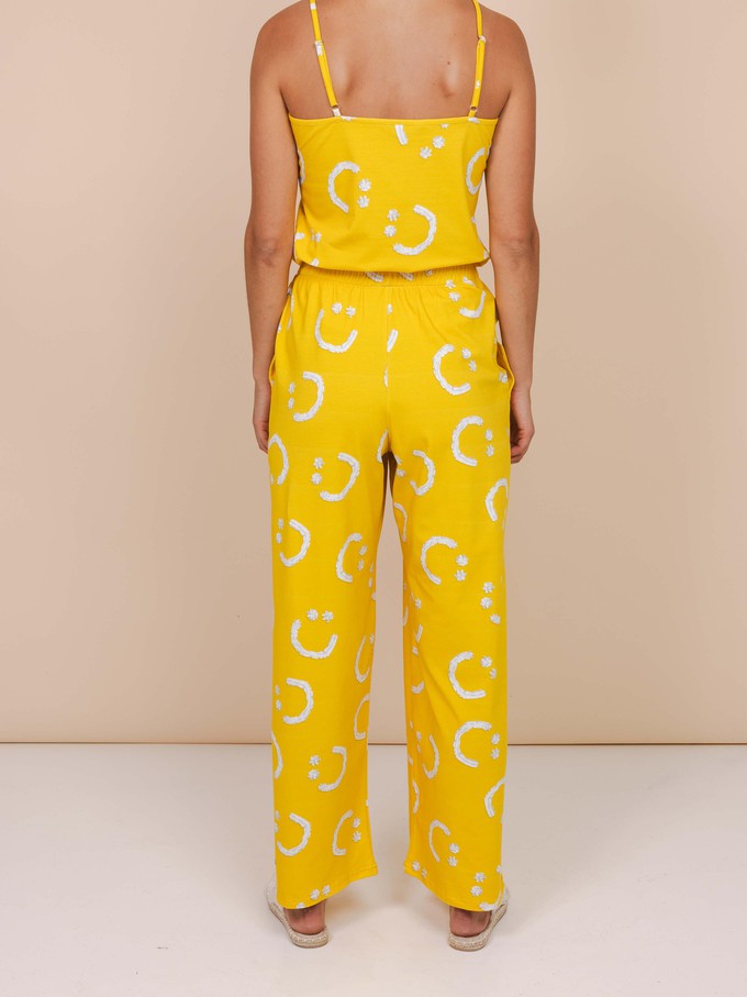 Smiles Yellow Wide Pants Women from SNURK