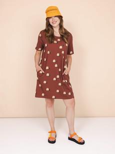 Sandy Castles T-shirt Dress Women via SNURK