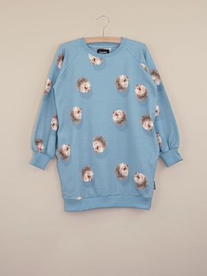 Hedgy Blue Sweater dress Kids from SNURK