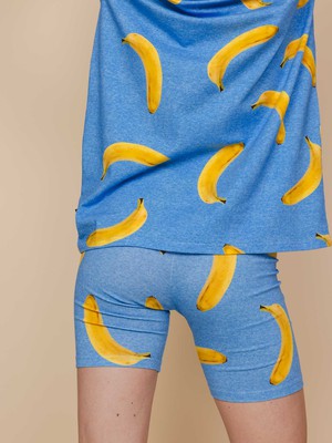 Banana Blue T-shirt and Bikershorts set Women from SNURK