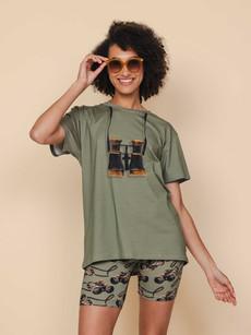 Binoculars T-shirt and Bikershorts set Women via SNURK
